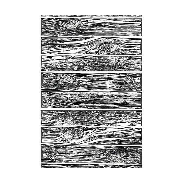 Sizzix 3-D Texture Fades Embossing Folder Mini Lumber by Tim Holtz, 665460, Multicolor