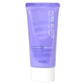 Apieu 어퓨 퓨어 블록 내추럴 워터프루프 선크림 50ml Apieu Pure Block Natural Waterproof Sunscreen 50ml