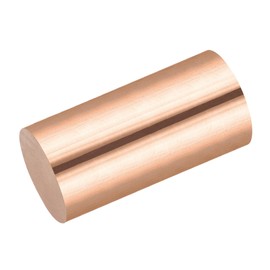 sourcing map 1 Pack Pure Copper Round Rod 30mm/1.18 Inch Diameter 56mm/2.21 Inch Length Solid Copper Rod Lathe Bar Stock for DIY Metal Craft Metal Working Hobbies