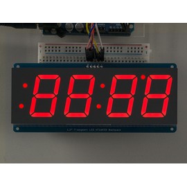 Adafruit 1.2" 4-Digit 7-Segment Display w/I2C Backpack - Red [ADA1270]