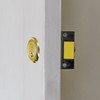 UK Security Supplies Standard Deadlocking Nightlatch, Dark Grey Silver Cylinder,