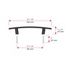 Richelieu Hardware BP65096900 Padova Collection 3 3/4-inch (96 mm) Center-to-Center