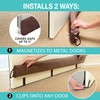 StayPut Door Draft Stopper Insulating Device Installs 2 Ways—Strong Magnets