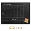 TORASO Calendar Chalkboard, 18 x 24 inches, Magnetic Surface Black