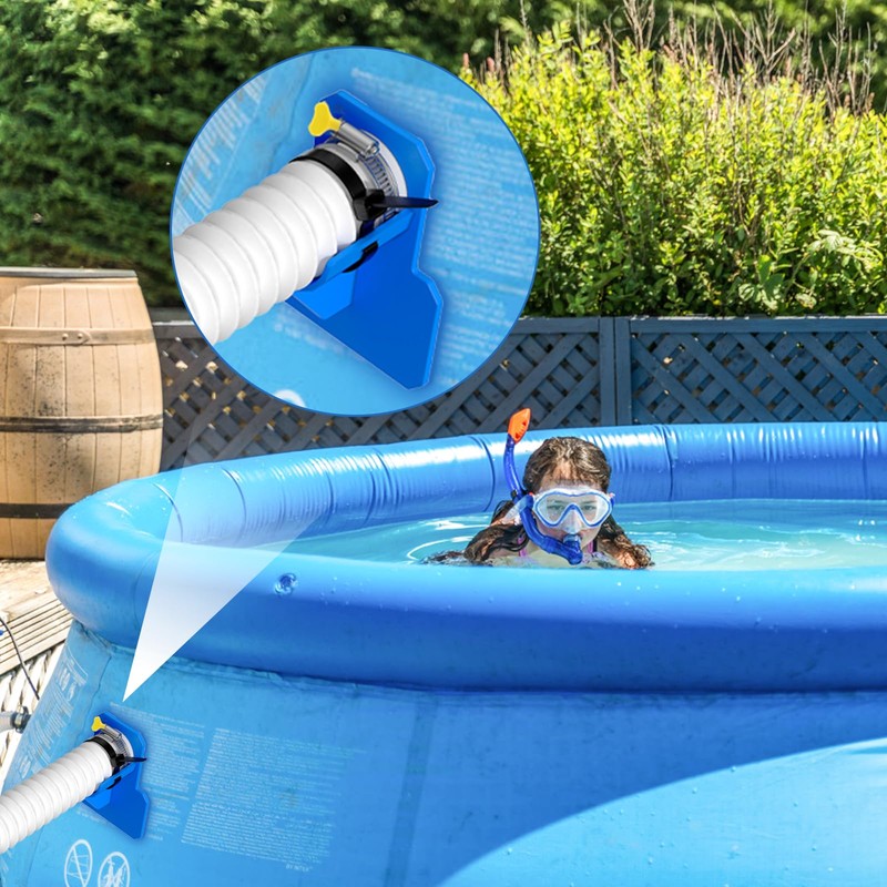 RUNEAY Pool Hose Holder, Pack of 2, Plastic Kink Protection,