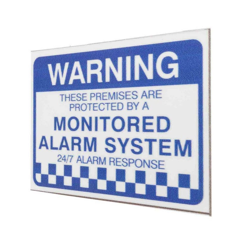 Faderr Warning Security Stickers, 8Pcs Notice Home Monitored Alarm System