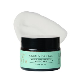 TEIA COSMETICOS Crema Facial Escualeno + Ácido hialurónico - Hidratación profunda - Vegano, natural - 30 ml