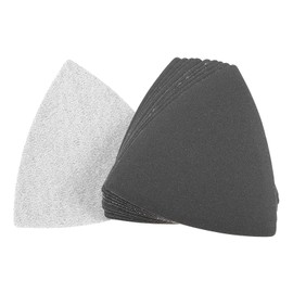 Triangular Sandpaper Hook and Loop Triangle Sanding Pad Fit 3-1/2 Oscillating Multi-Tool Silicon Carbide for Wet/Dry Use 600 Grit 10pcs
