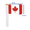 50 Packs Small Canada Flags on Handheld Stick，Miniature Canadian Flag