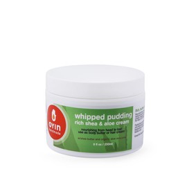 Oyin Handmade Whipped Pudding Rich Natural Moisture Cream | Shea Butter, Cocoa Butter & Honey | Deep Moisturizer for Hair & Skin | Coils, Curls & Dry Skin | 8 oz