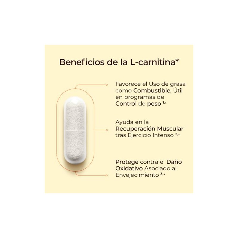 Naturlab L-Carnitina 60 Cápsulas 500 mg