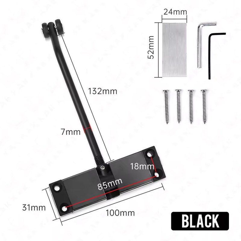 Adjustable Soft Close Door Closer, Stainless Steel Cabinet Damper Buffer