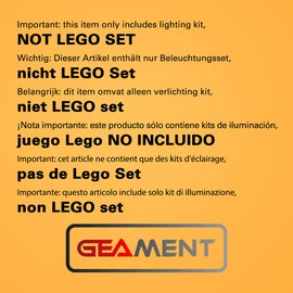 GEAMENT LED Lighting Kit Compatible With T1 Camper Van Bus - for Creator Expert 10220 Model (Building Set Not Included)