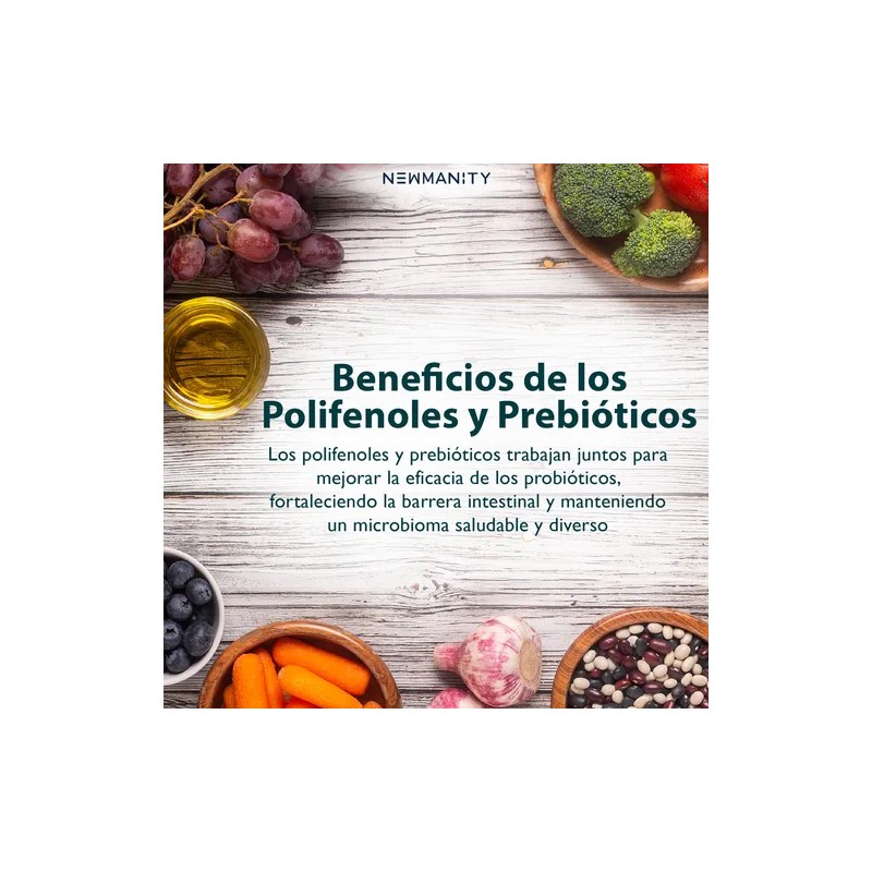 Newbiotics 60 Billones Con Magnesio Newmanity 120 Caps Sabor Sin