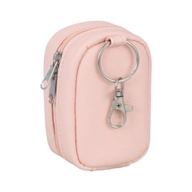 Meiiy Chapstick Holder Bag Small Lip Balm Sleeve Pouch Lipstick Portable Storage Bag Lip Gloss Case With Hook Accessories Gift for Women (red)