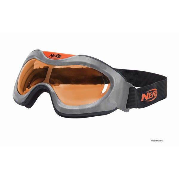 NERF Elite Goggles, Transparent/Clear Impact-Resistant Tactical Eyewear, for use Blaster - Stay Prepared & Protected for Battle - One Size Fits All