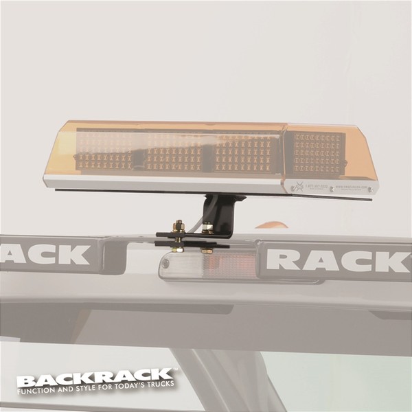 BACKRACK Light Bracket, 16X7 Base | Rectangle, Center Mount, Black | 91002REC | Universal w Frame's