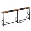 76.9" Narrow Console Table with Power Outlet for Living Room