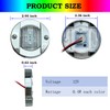 Marine Boat Interior Lights 4Pcs RGBW, 3’’ Round Waterproof Boat