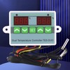 Dual Temperature Controller Waterproof Digital Thermostat with Data Storage for