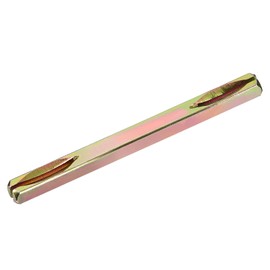 sourcing map Door Knob Spindle, 110mm Long Spare Door Handle Spindle Bar for Vintage Door Straight Spindle Replacement Square Spindle Iron Door Handle Spindle Bar, Golden