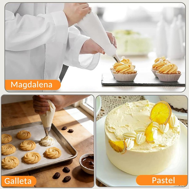 Kits de 150 Piezas Boquillas para Manga Pastelera,Cake Decoration Tool,Reutilizable