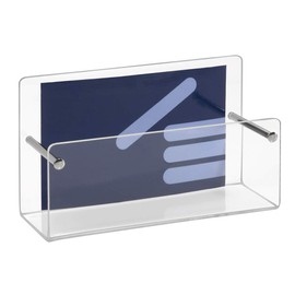 DIN A7 Wall Brochure Holder / Flyer Holder in Landscape Format Transparent Acrylic Glass Zeigis®