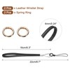 sourcing map 2 Pcs Smooth Leather Wristlet Strap, Prevent Drop
