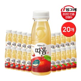 Binggrae Nature 20 Apple Juice 235ml 20 / 빙그레 자연에서 갓 따옴 사과주스 235ml 20개