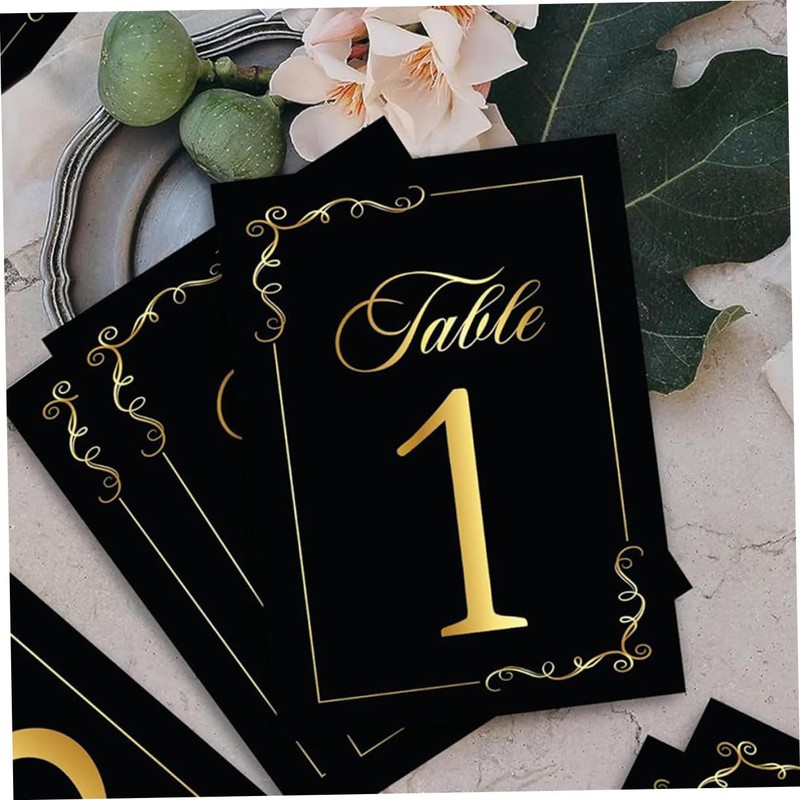 MAGICLULU 1set Wedding Table Numbers Cards Double Sided Place Card