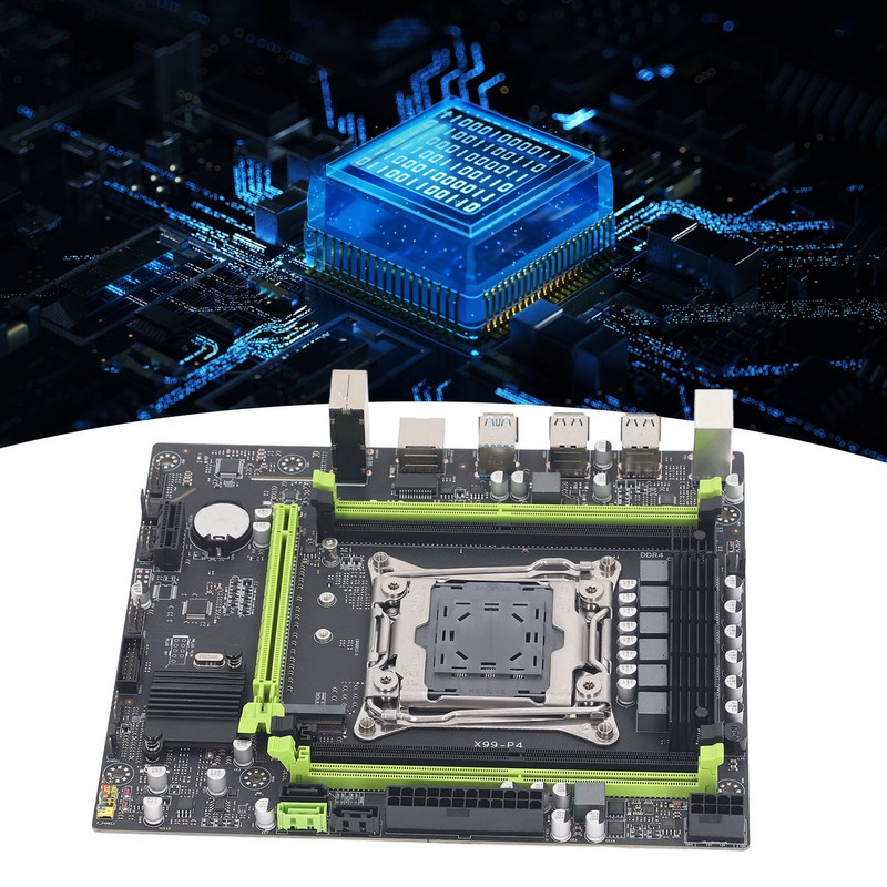 X99 P4 Computer Motherboard LGA2011 CPU 4 DDR4 USB3.0 SATA