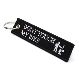 VmG-Store Made in Jet Tag Key Fob Country Flags Robust Solid Material Overlocked with Stylish Country Flags, Dont Touch My Bike