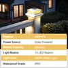 Solar Post Cap Lights 6 Packs, Waterproof Fence Post Solar