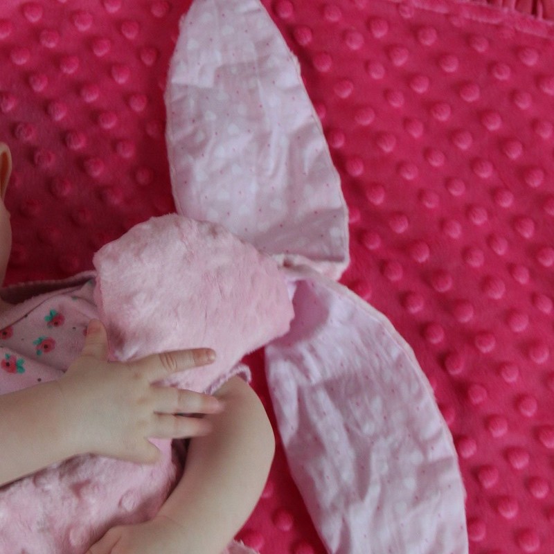 Snuggle Stuffs Plush Bunny Baby Security Blanket