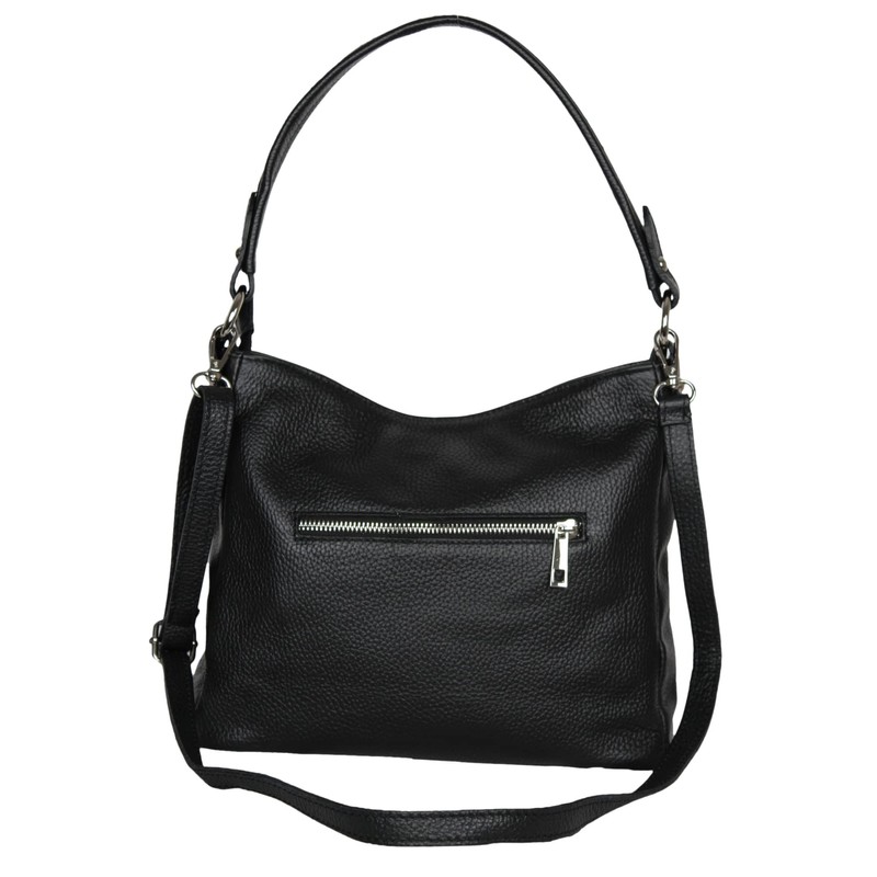 AmbraModa GL35 Women's Handbag Shoulder Bag Made of Grained Cowhide