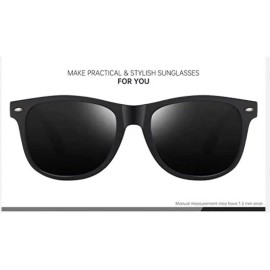 100% (PACK of 3) Mens Retro Sunglasses Black Polarized UV Protection