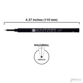 Pk/3 Monteverde G23 Ceramic Rollerball Refills, Turquoise, Medium