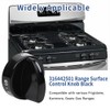 Upgraded 4Pcs 316442501 Range Surface Control Knob Black, Burner Knob