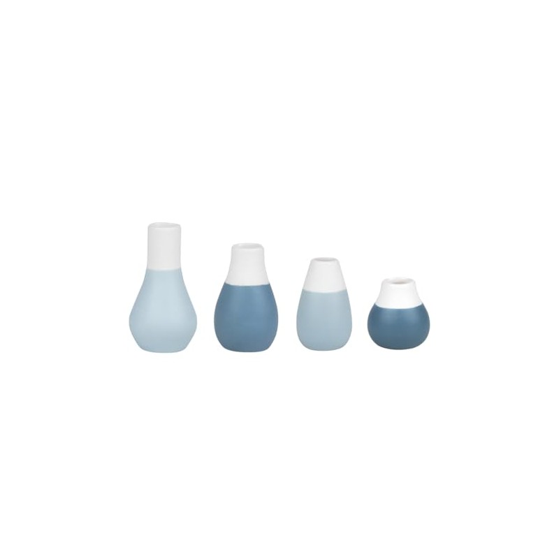 Räder Mini Pastel Vases, Set of 4, Blue