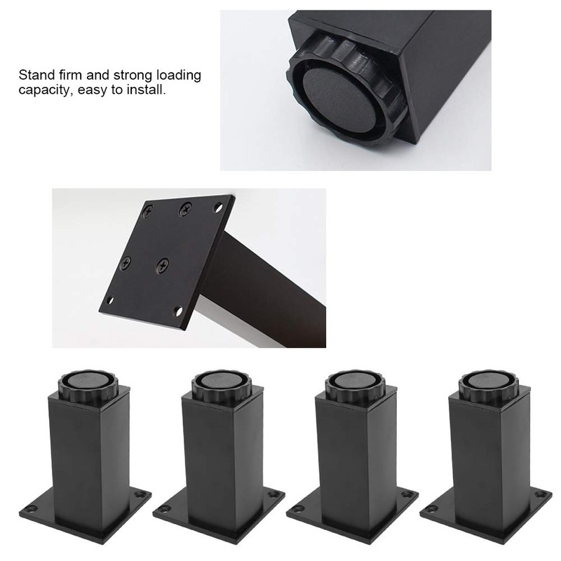 4pcs Cabinet Leg Aluminum Alloy Adjustable Feet Sofa Bed Foot
