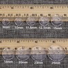 50 Pieces Clear Buttons 15mm Reversible Sew On Polyester Craft