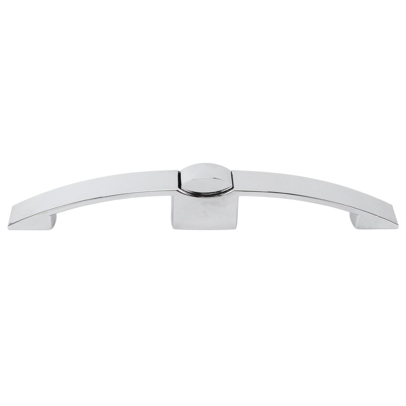 RV Push Button Pull Handle Latch Lock Arc Shape Glossy