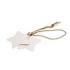 White Star Gift Tags,Blank Gift Tags with String,100 Pcs Kraft