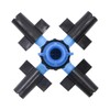 ZONADAH Automatic Drop Irrigation Sprayer 4 Way Cross Atomizing Nozzle