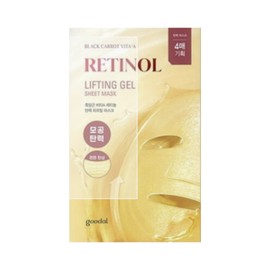 Goodal Black Carrot Vita A Retinol Elasticity Lifting Mask Pack of 4, Pore Elasticity Care / 구달 흑당근 비타A 레티놀 탄력 리프팅 마스크 팩 4매 1개 모공탄력 케어