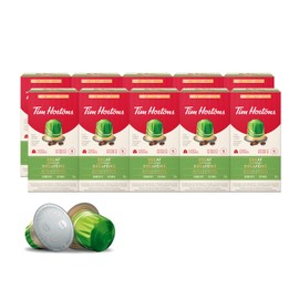 Tim Hortons Decaf Espresso Capsules, Nespresso Original Line Compatible Capsules, 100 Count