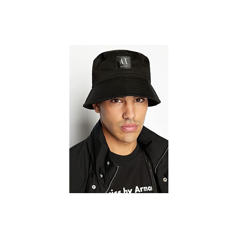Armani Exchange A|X Basics by Armani - Gorro de cubeta,