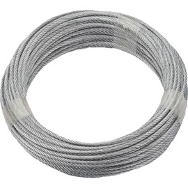 Quick-Fit Steel Cable Galvanised Diameter 3 mm Length 10 m; 6 x 7, 190389