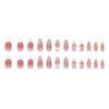CECOBAG French Style Nail Patches Pink Almond Shaped Nails With