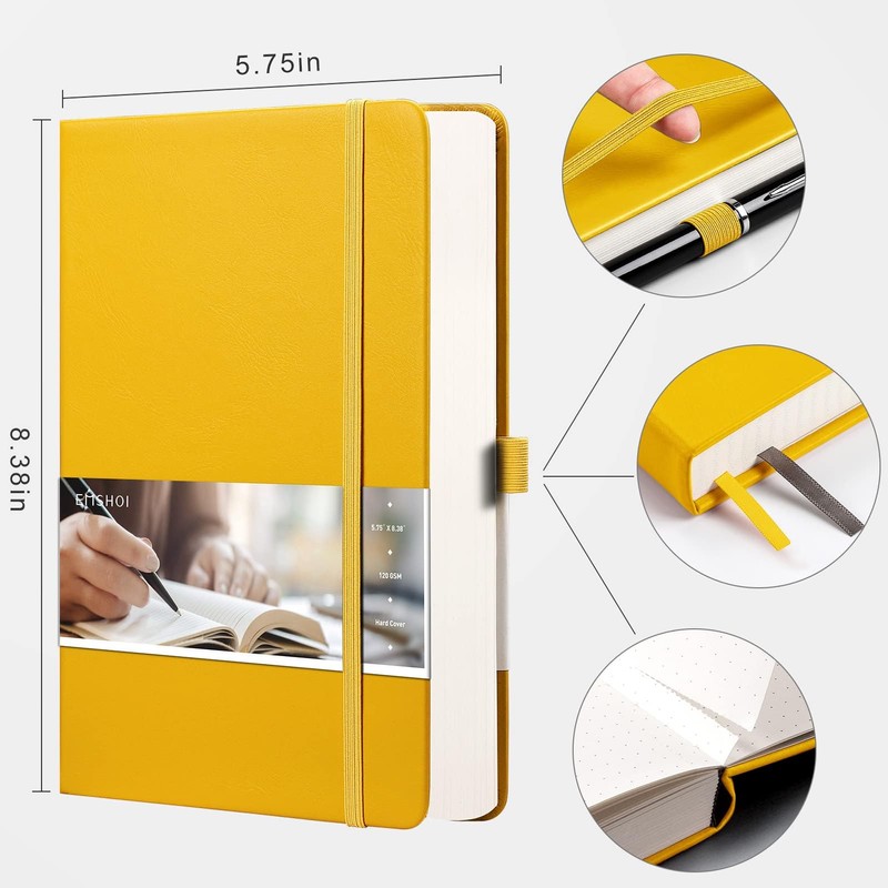 EMSHOI Graph Paper Notebook A5-21.4 x 14.5 cm Hardback Thick